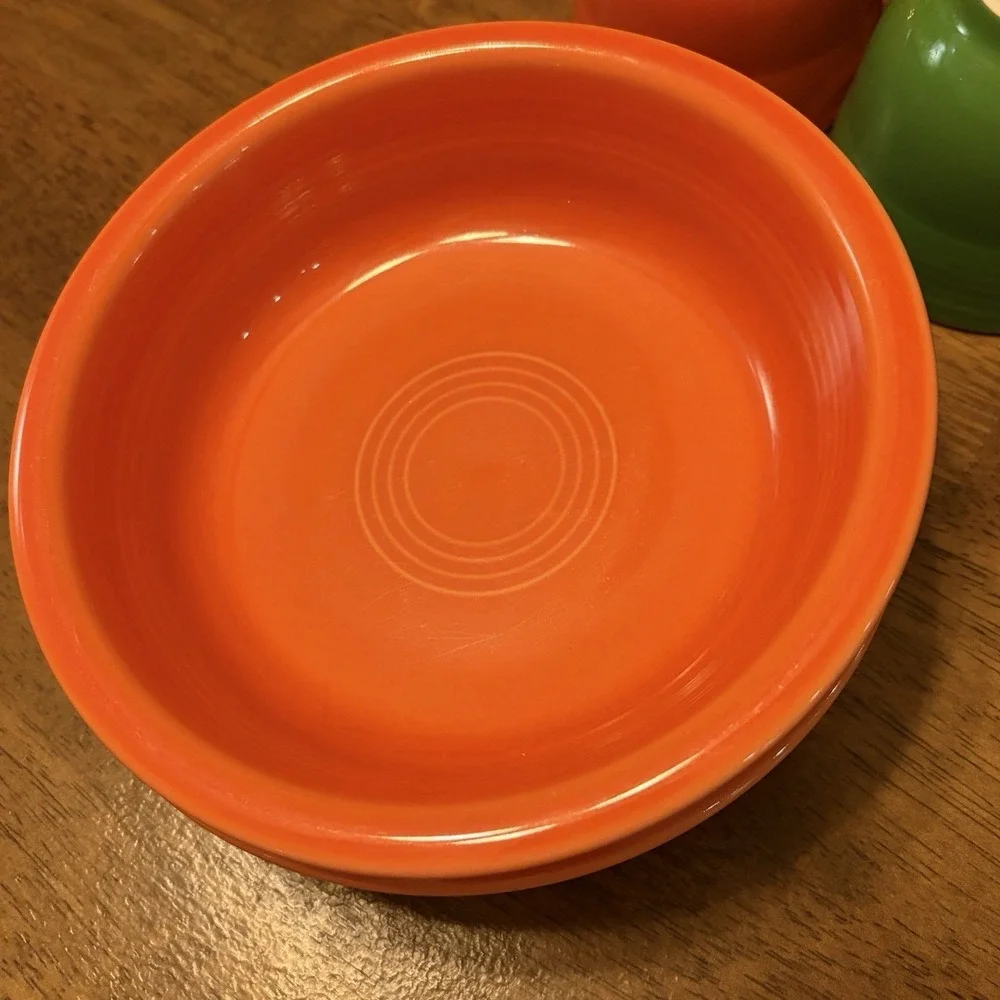 Vintage FIESTA‎  Homer Laughlin Fiestaware 3 Cups And 3 Bowls
